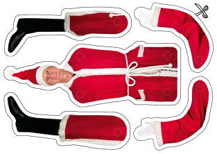 BAGATELLOs Weihnachtspostkarte 2024 - Wandhampelmann