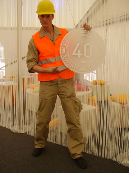 Der Arbeiter Walkact und Malocher Walking Act passt auf jedes Event.