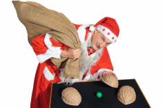 A magician as the highlight of the Christmas party