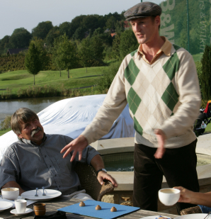 Golfwalkact und Hütchenspiel sind eine ideale Kombination.