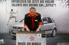 Promotion mit Hütchenspiel