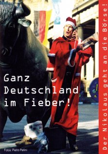 2000 Der Nikolaus geht an die Börse - Weihnachtskarte